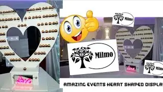 How to Make a Heart Shaped Shot Display Wall for Weddings & Special Events