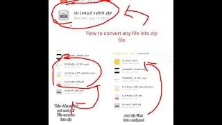 How to convert anyone file into zip