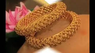 Beautiful Gold Bangle Designs with weight 22k gold