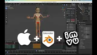 How to make an Animated Avatar Pose for IMVU on MacBook using Blender