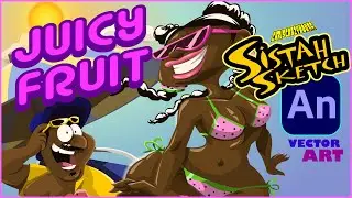 JUICY FRUIT #artvideo #vectorart