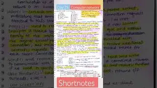 Day 25 computer network shortnotes #ugcnet #shorts