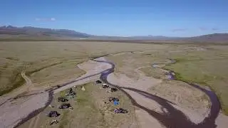 Лагерь на плато Укок