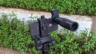 Phone camera compared with mobile len 18X25 zoom