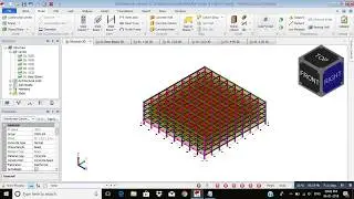 Add Beam, column & Slab in Tekla structural Designer 2017
