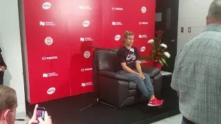 Genie Bouchard on her first round win in Quebec City and the hometown crowd
