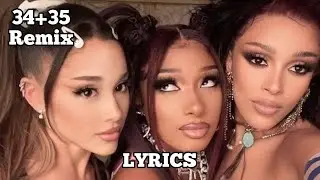 Ariana Grande - 34+35 Remix (LYRICS) (feat. Doja Cat and Megan Thee Stallion)