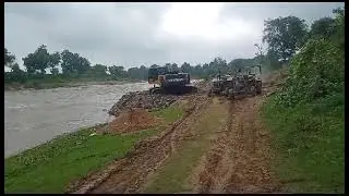 Intake excavation near river