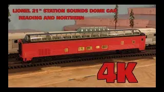 Lionel 21" Reading and Northern Station Sounds Dome Car Product Review