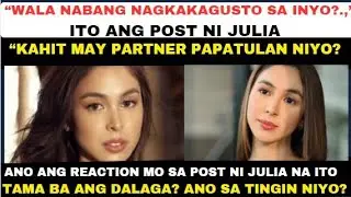 PASABOG NI JULIA BARRETO! BAKIT NAMAN KASI KAYO GANYAN | MATINDI ITO