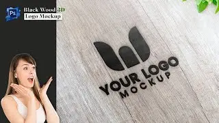 How to Create a Black Wood 3D Logo Mockup in Adobe Photoshop