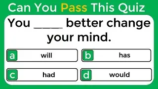 10 ADVANCED ENGLISH GRAMMAR QUIZ -  Can You Pass This Test?