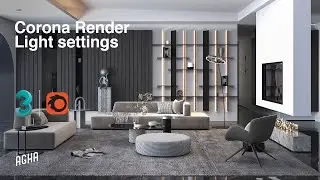 3Ds Max Interior Corona Render Light Settings Realistic Render
