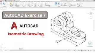 Autocad 3d practice drawing | Autocad Practice Exercise 7 | Autocad Isometric Drawing | CADable