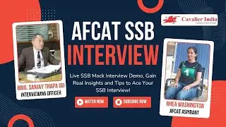 AFCAT SSB Interview Video | AFCAT Candidate Mock SSB Interview | Best SSB Mock Interview 