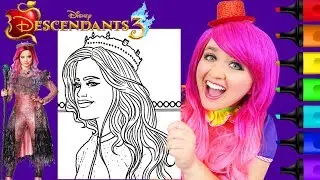 Coloring Princess Audrey Descendants 3 Disney Coloring Page Prismacolor Markers | KiMMi THE CLOWN