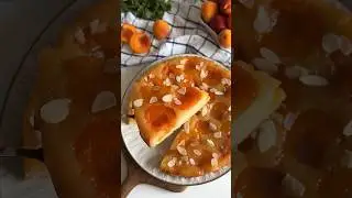 Пирог-перевертыш с абрикосами #рецепт #рецепты #food #еда #вкусно #рецептынакаждыйдень #выпечка