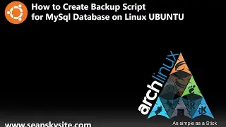 How to Create Backup script for MySql Database on Linux Ubuntu