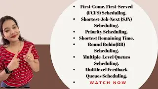CPU Scheduling Algorithms in Operating System | FCFS ,SJN ,SRTF, Priority ,RR, Multi-level queue