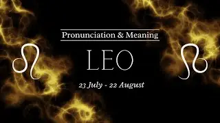 How to Pronounce: Leo | Pronunciation & Meaning (British English)