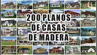 200 Planos de casas de Madera
