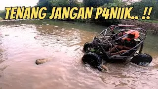 KETIKA BOCIL NGAJAK TEMAN MASUK SUNGAI PAKE BUGGY
