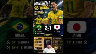 BRAZIL SURVIVE! Martinelli's 96' Winner Breaks Japan Hearts | Brazil 2-1 Japan