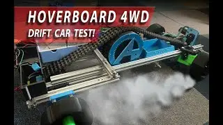 HOVERBOARD DRIFT CAR - BUILD AND TEST - 4WD 36V