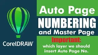 Auto Page Numbering in CorelDraw | How to insert page number in CorelDRAW