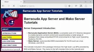 How to use the Barracuda App Server/Mako Server Lua tutorials