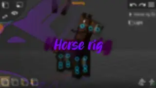 Horse rig for Prisma3D! / Rigged Minecraft Mobs for Prisma3D #8