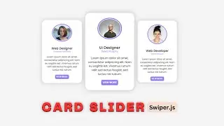 "Build Your Own Card Slider In Minutes! - HTML, CSS & Swiper.js Tutorial"