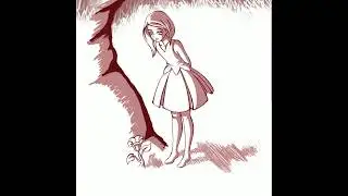 A Girl and a Flower (Drawing Process)