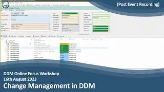 DDM Focus Workshop - Change Management in DDM