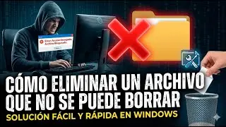 Cómo eliminar un archivo que no se puede borrar (Solución Definitiva)