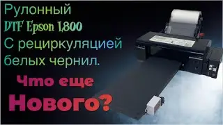 DTF L800 с рециркуляцией белых чернил. DTF а4 обзор.