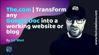 The.com | Transform any Google Doc into a working website or blog