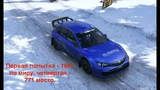 WRC EA Первый заезд по незнакомому участку. impreza grb wrx sti.