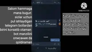 Telegram bot orqali pul ishlash
