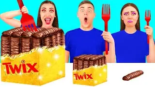 Big, Medium and Small Plate Challenge | Awesome Kitchen Hacks by DaGaDa Challenge