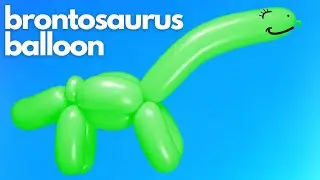 Brontosaurus Dinosaur: How to Make Balloon Animals for Beginners 