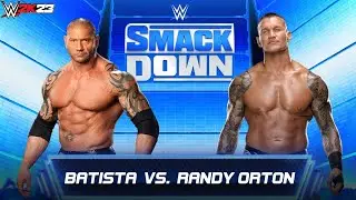 BATISTA Vs RANDY ORTON - WWE SmackDown game Play - WWE 2K23 PC Game Play