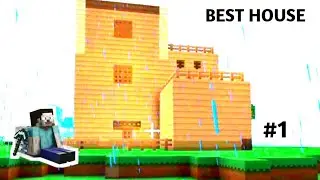 I Made my First House in Minecraft Mobile Survival series (1) #minecraft  @gamerfleet