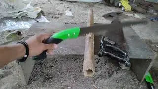 Tes gergajii TEKIRO buat gergaji bambu