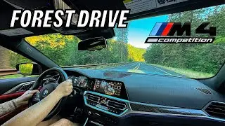 850HP BMW G82 M4 xDrive Passenger POV Forest Mountain Drive