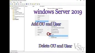 How to Create OU, Users and Groups on Active Directory 2019 สอนส้าง OU, Users ใน windows server 2019
