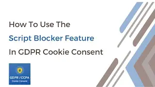 How to use the Script Blocker feature in the GDPR Cookie Consent Plugin