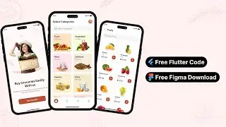 Flutter Grocery app UI concept