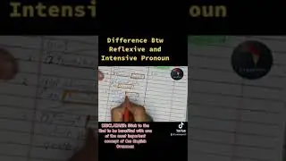 Difference between Reflexive and Intensive Pronoun