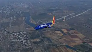 Full Flight Southwest Airlines 1599 Boeing 737-800 from Phoenix (PHX) to Tucson (TUS) | X-Plane 12